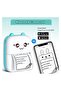 Cute Portable Thermal Mini Printer Blue - 4