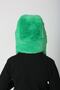 Green Plush Fur Eared Pompom Girl's Beanie Hat - 4