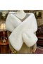 Design Fur White Etol Shoulder Shawl - 6
