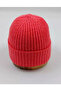 Pomegranate Flower Wool Ribbed Women's Beret - 2