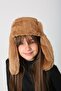 Camel Plush Fur Headband with Earmuffs and Pompom for Girls - 8