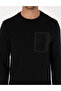 Black Regular Fit Crew Neck Sweatshirt 50317658-Vr046 - 6