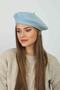Baby Blue Wool Painter Women's Beret - 4