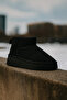 Dora Women's Black Suede Look Winter Comfortable Boots Flat Sole Daily Use-C304 - 3