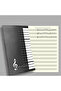 Brown Size:26x18.5x1cm Universe Piano Guitar Musical Notebooks Memo Sketchbook Journal School Books - 4