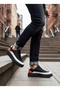 BA0801 BOA High Sole Black Parachute Fabric Orange Skin Detailed Men's Shoes - 4