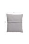 Punch Embroidery Look Digital Printed Gray Color Summer Themed Floral 2-Piece Throw Pillow Cover Set - 6