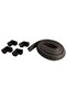 3m Brand Tape Gifted Matte Black 2 Meters Edge Protection + 4 Pieces Corner Flexible and Soft Rubber - 6