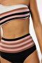 4648 Model High Waist Brown Pink Bikini Set - 2