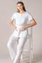 Maternity Short-Sleeved Pajama Set with Embroidery Details, Hospital Discharge, Breastfeeding, Buttoned, Sizes 24-57 - 4
