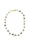 Women's Purple Amethyst Stone Detailed Seashell Necklace - 4