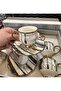 Marble patterned cup set - 5