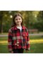 Girl's Red Plaid Jacket - 2