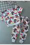 Batman Character Printed Boy's Top and Bottom Set Age 3-8 - 2