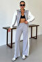 Women's Modal Fabric Side Stripe Garnished Tracksuit Set - 4