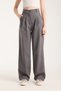 Women's Pleated Fabric High Waist Palazzo Pants - 5