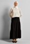 Fold Waist Elastic Skirt 60695 - 4
