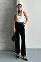 Women's Belted Lycra Palazzo Trousers - 7