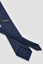 Tie 8 cm Microfiber Polyester Navy Blue Men's Patterned Tie - 3