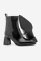 Women's Pointed Toe Thick Heel Boots Esvon Black - 7