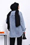 Blue Stone Embroidered Denim Jacket - 4