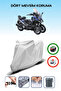 Kymco Cv3 Gray Waterproof Motorcycle Tarpaulin Rear Bag Is Not Compatible