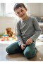 Button Detailed Ribbed Kids Knitwear Leggings - 6