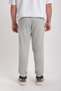 Gray Men's Pocketed Elastic Cuffed Comfortable Fit Soft Texture Ribbed Bottom Sweatpants - 4