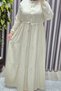 Women's Hijab Clothing Plus Size Seersucker Dress - 6
