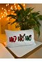 غطاء وسادة مستطيل الشكل مطرز بتصميم Ho Ho Ho لعيد الميلاد - غطاء وسادة مميز لعيد الميلاد - 5