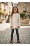 Button Detailed Ribbed Kids Knitwear Leggings
