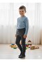 Button Detailed Ribbed Kids Knitwear Leggings - 7