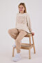 Girl's Beige Tracksuit Set 50318956-Vr011