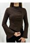 New Product Women's Ribbed Drawstring Detailed Knitwear Blouse 0040 - 6