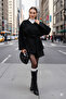 Comfortable Fit Cashmere Coat Jacket with Tie Detail - 2