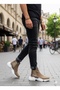 BA0444 Laceless Comfortable High Sole Mink Men's Sports Half Ankle Boots