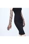 Party Gloves Halloween Costume Gloves Lycra Long Tulle Evening Dress Gloves Black - 4