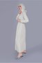 Lace Dress with Elastic Cuffs and Belt 40827 - 2