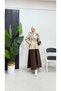 Zippered Pocket and Lace-Up Waist Coat 62633 - 5