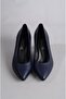 Select 224 genuine leather stiletto shoes (7cm) navy blue - 3