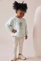 Girl's Printed Bow Detailed Tights Double Set Mint Green