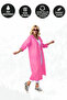 Pink Unisex Eva Fabric Water Windproof Adult Raincoat - 2