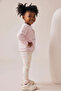 Girl's Printed Bow Detailed Tights Double Set Pink - 3