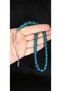 Squeeze Amber Rosary Capsule Cut Blue-Turquoise Color T-349 - 3