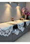 French Lace Delicate Model Linen Gardenia Luxury 5-Piece Runner Living Room Coffee Table Cover