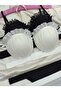 Oyster Model Full-Filled Support Bra Panty Set Two-Piece - Women's Underwear - 2