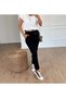 Women's Full Lyclary Waist Lace-Up Super Comfortable Double Leg Ankle-Length Top Line Pants - 3