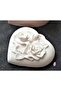 7cm Rose Embossed Handle Hanger Heart Silicone Mold K-209, Scented Stone Soap Gypsum Candle Mold - 4
