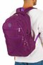 Unisex Purple a Quality Luxury Crinkle Fabric Middle School High School University Bag Sports Bag - 6