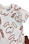Baby Boy Dog Patterned Dog 2-Piece Summer Suit Top and Bottom 6-9-12Months - 6